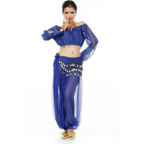 Tops+Skirt+Belt 3 PCS Lady Belly Dance Costume Women Bollywood Costume Indian Dress Bellydance Dress Oriental Dance Costume 89