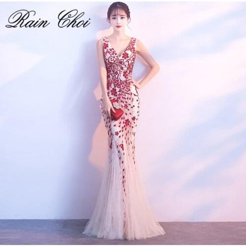 Mermaid Evening Dresses 2020 Formal Prom Party Dress Sexy Long Evening Gown