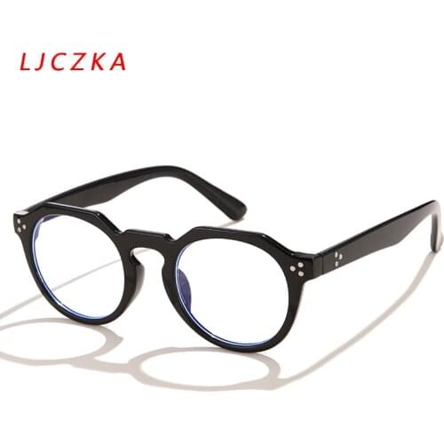 Vintage Round Anti Blue Light Glasses For Women Unisex Blue Light Blocking Glasses Male Computer Retro Optical Eyewear Frame