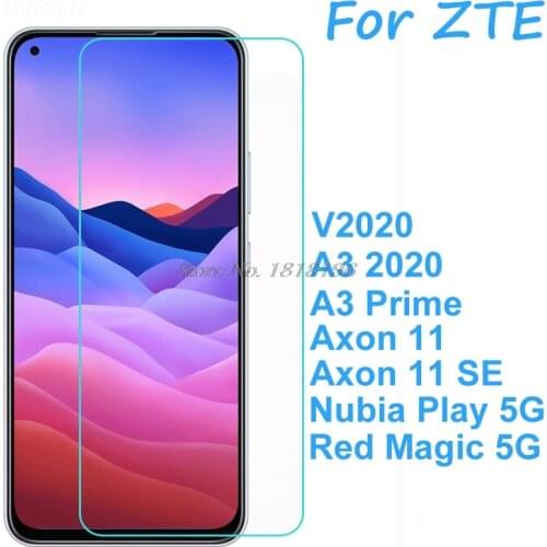 Tempered Glass For ZTE Blade 10 V2020 Smart A3 Prime 2020 Protective Film Screen Protector ZTE Axon 11 SE Red Magic 5G Glass