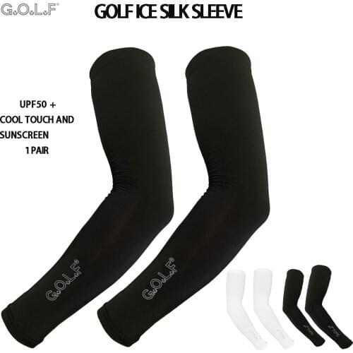 1 pair Golf Sleeves sun uv protection spf 50 full arm sports sleeve cycling drive jogging Basketball Football Tennis baseball