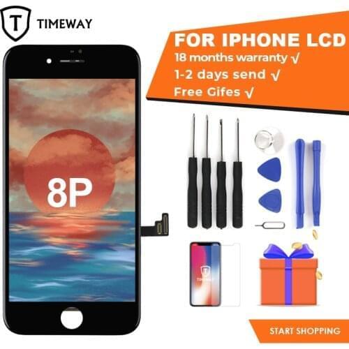 10pcs For iphone 8 Plus LCD Display 100% Tested For OEM With Digitizer Assembly With 3D Touch Screen For iphone 8 Plus LCD