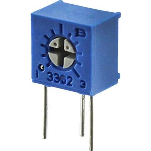 100% Original 3362S 10R 20R 50R 1K 2K 5K 10K 20K 50K 100K 200K 500K 1M SqaureTrimpot Trimming Potentiometer For Bourns x 100PCS