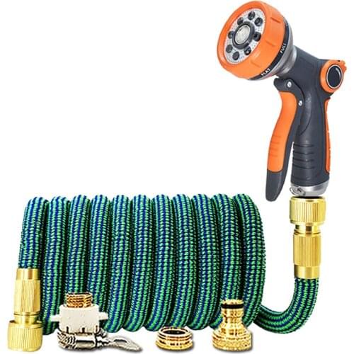 2021 Flexible Garden Hose, 17ft-150ft, With Spray Gun, Magic Extender, Pipe With Pipe For Washing Cars, Watering And Spraying