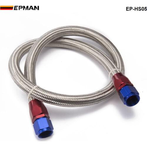 AN10-0A 1.4 meter Oil Fitting and Stainless Steel Braided Hose End Adapter Kit EP-HS05