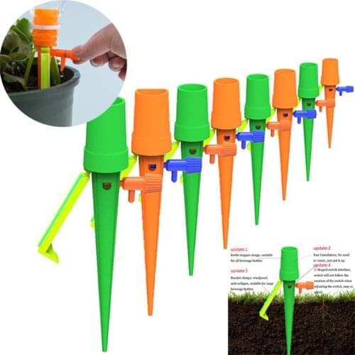 Auto Drip Irrigation Systeme Adjustable Flow Dripper for Household Greenhouse Garden Plant Flower Watering Kits Waterers