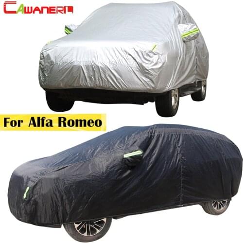 Cawanerl For Alfa Romeo 147 156 159 166 Mito Giulietta Brera GT Full Car Cover Sun Rain Snow Resistant Cover Sunshade Waterproof