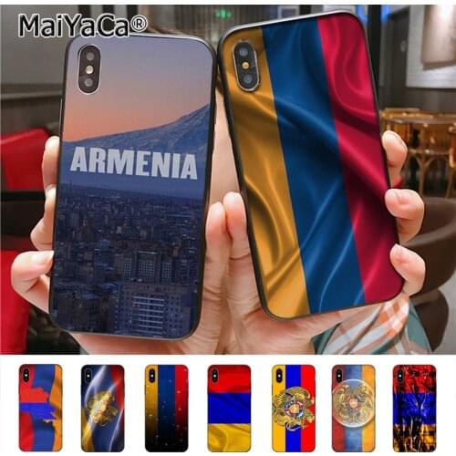 Armenia flag Phone Case for iphone 11 12 Pro11 Pro Max 6S 6plus 7 7plus 8 8Plus X 5 5S case cover 12mini