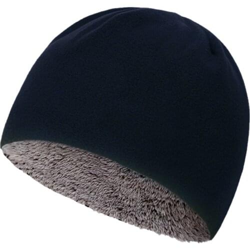 Unisex Fleece Cycling Caps Winter Warm Velvet Thick Hooded Cap Windproof Running Mountaineering Hat