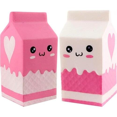 Jumbo Milk Carton Squishy PU Simulation Series Toys Slow Boost Cream Scented Soft Squeeze Toy Anti stress for Kid Gift