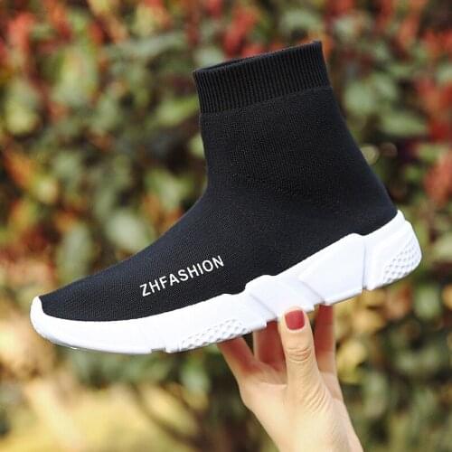 Men Tennis Shoes Super Light High Top Couple Sneakers Sport Shoes Breathable Women Socks Footwear Tenis Masculino Zapatos Mujer