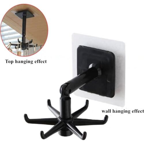 Kitchen Hook Organizer Rotated 360 Degrees Bathroom Hanger Wall Dish Drying Rack Holder For Lid Cooking Storage Cabinet Shelf