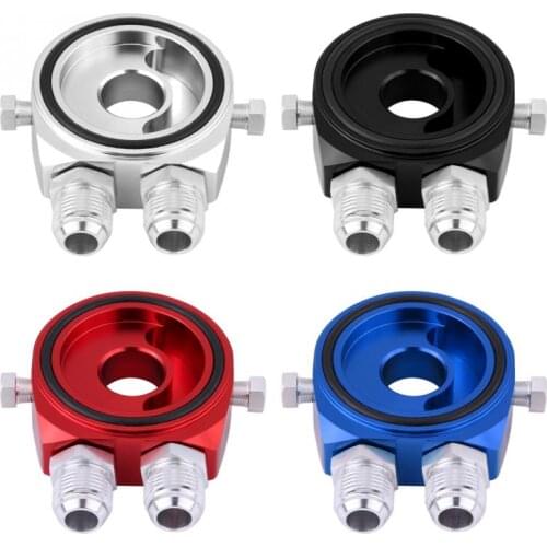 M20 x 1.5 Aluminum Oil Filter Cooler Sandwich Plate Adapter 18 NPT Oil Cooler Kit New Arrival Universal