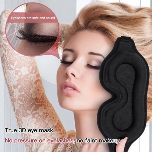 Depth 2cm Sleeping Mask Super Deep Sleeping Eye Mask for Long Eyelashes Do Not Press Eyelashes Comfort Eyeshade Sleep Mask Women