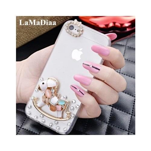 LaMaDiaa Rhinestone Zebra Case Cover For Iphone 11 12 pro max X XS MAX XR 5S 6 7 8 Plus Case Diamond Soft Mobile phone Case Capa