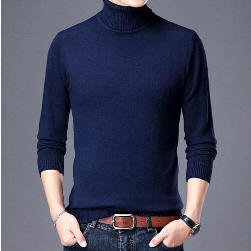 Solid Sweater Mens 2020 New Autumn Warm Men Coats Long Sleeve Pullover Casual Ribbed Hem Male Pull Oversized Sweaters 4XL