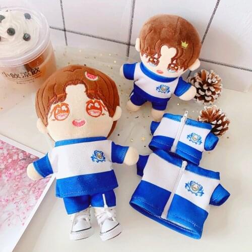 20cm Baby Doll Outfit Plush Dolls Clothes accesories Toy Dolls Accessories for Korea Kpop EXO idol Dolls