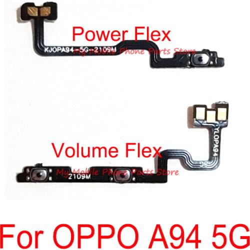 New Power Volume Flex Cable For Oppo A94 (5G) Power ON OFF Switch Volume Side Buttons Key Flex Cable Ribbon Spare Parts