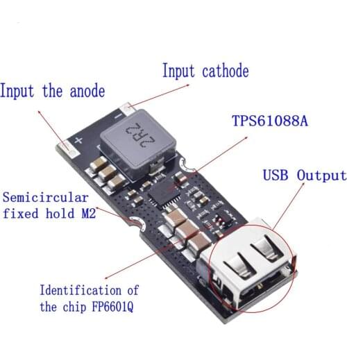 Single Cell Lithium Battery Boost Power Module Board 3.7V 4.2V Liter 5V 9V 12V USB Mobile Phone Fast Charge QC2.0 QC3.0 TPS61088