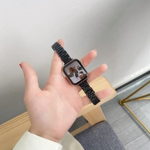 For Apple Watch Band 38/42 6se 5 4 Stainless Steel Strap for iwatch Metal Bracelet Loop 40/44 Serires 3 2 1 Accessories Correa