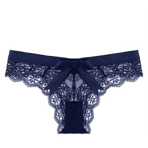 Sexy Women Bowknot Underpant G-String Sexy T-back Lingerie Hollow Underwear Gift for Lovers