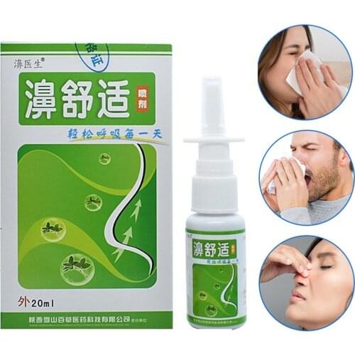 Spray Nasal Nose Care Chronic Rhinitis Treatment Sinusitis Spray Nasal Congestion Allergy Relief Chinese Medical Herb