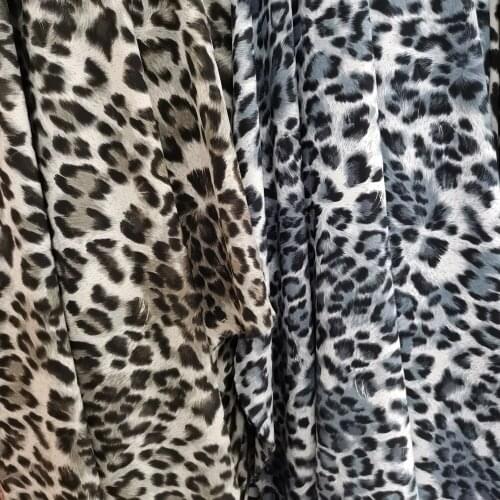 Leopard Stretchy Chiffon Fabric Dress Scarf Skirt Fabric Craft DIY Textile 1 Yard