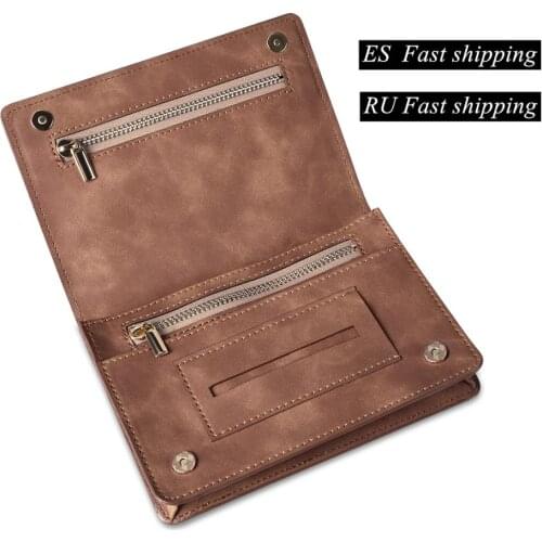 Ship from Spain Russia PU Leather Tobacco Bag Portable Cigarette Holder Storage Pouch Case Wallet Tip Smoking Paper Holder