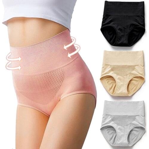 Female Breathable Seamless Briefs Women Sexy High Waist Underwear Panties Fashion Women Solid Color Sexy Lingerie Intimates
