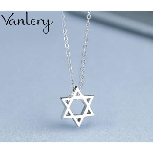 Punk Star David Pendant Necklace For Women Vintage Irregular Chain Choker Necklaces Female Bohemian Ethnic Jewelry