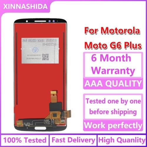 LCD Display For Moto G6 Plus XT1926 5.93 Inch LCDs Screen For Motorola G6 Plus With Touch Screen Digitizer Assembly