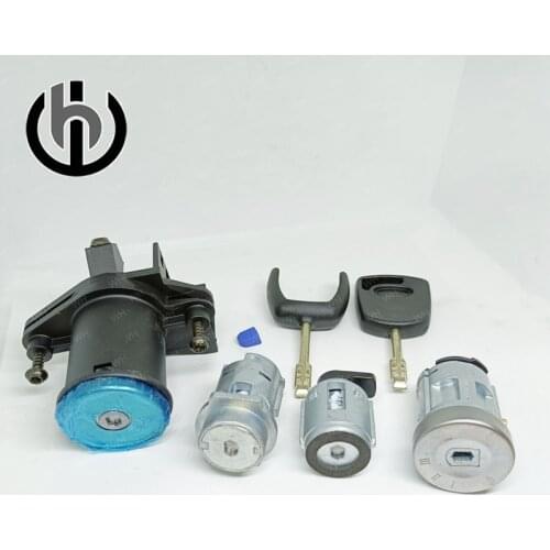 2S61A22050BM 1479660 COMPLETE LOCK SET IGNITION SWITCH LEFT RIGHT DOOR LOCK TRUNK LOCK FOR FORD FIESTA MK5 FUSION (CBK) 2003