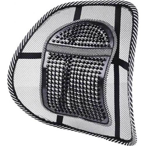 4 Colors Car Waist Back Summer Seat Breathable Lumbar Massage Lumbar Backrest Office Waist Cushion Car Interior Cushion Supplies