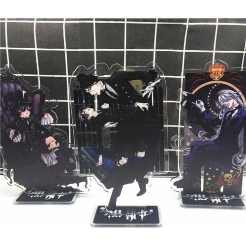 15cm Anime Kuroshitsuji Black Butler Keychain Cosplay Cute Cartoon Acrylic Pendant Keyring