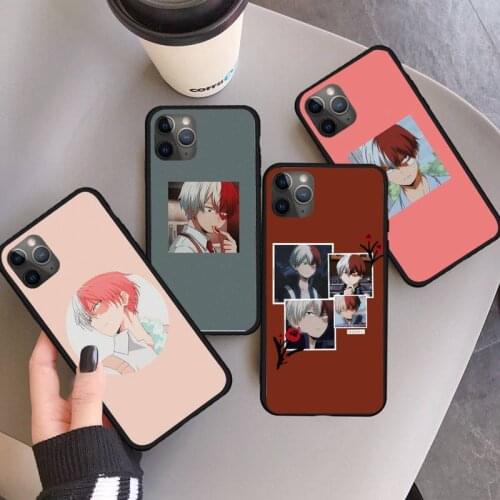 Shoto Todoroki My Hero academy anime Phone Case for iPhone 11 12 pro XS MAX 8 7 6 6S Plus X 5S SE 2020 XR
