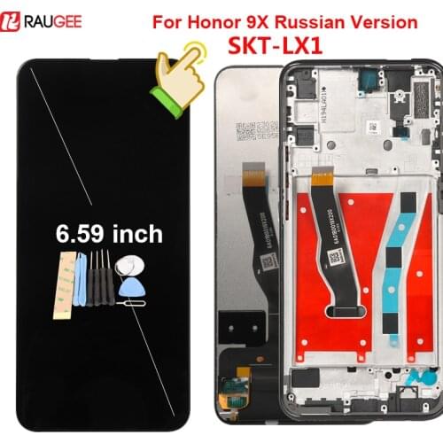 Display For Huawei Honor 9X STK-LX1 Russian Version Touch Screen New Digitizer Screen Replacement For Huawei Honor 9X Russian