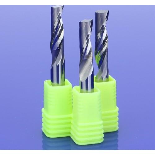 50Pcs 5mm Single Flute Milling cutters for Aluminum CNC Tools