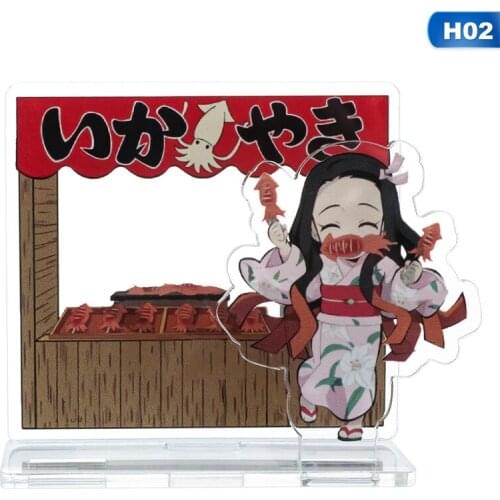 Cosplay Anime Demon Slayer Ornaments Kimetsu No Yaiba Hashira Giyuu Muichirou Shinob Acrylic Stand Figure Desk Decoration