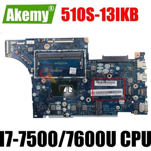 For Lenovo 510S-13IKB motherboard With I7-7500/7600U DDR4 LA-D441P Original integrated mainboard 100% fully tested