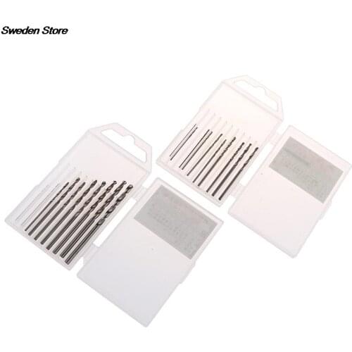 10Pcs/Box High Quality Mini Drill HSS Bit 0.8mm-3.0mm Straight Shank PCB Twist Drill Bits Set 2021