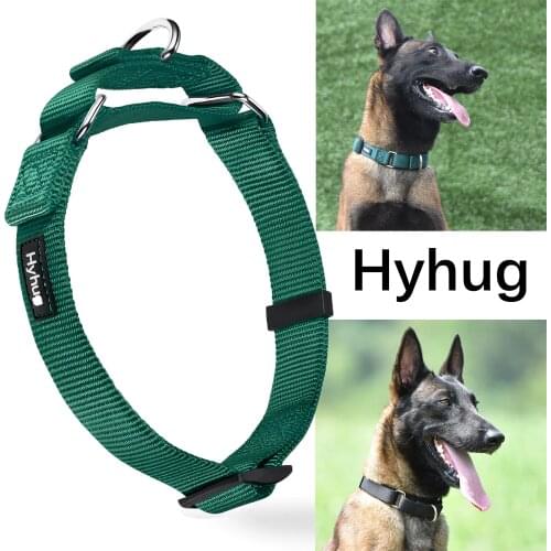 Nylon Dog Training Collar Adjustable Martingale Collars Dog Pulling Walking Collar For Medium Large And Small Dogs HY116 Perro