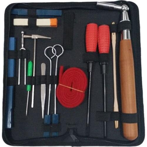 Professional Piano Tuning Kit Tuner Tools Set Piano Tuning Tool Wooden Handle Fixed Tuning Wrench With Bag