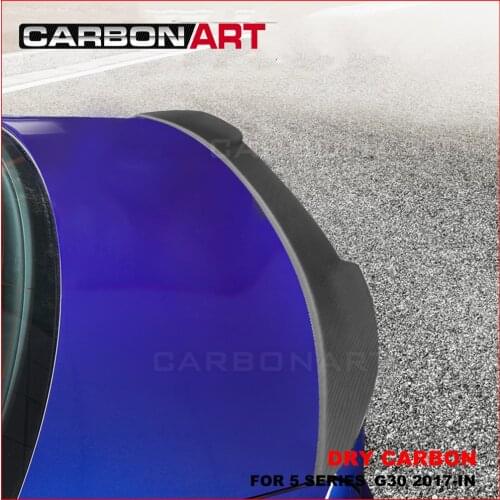 Dry Carbon Fiber DA Style Spoiler Boot Wing for BMW 5 Series G30 F90(M5) 2017-2022, Great Fitment, High Gloss Finish, UV-Cut