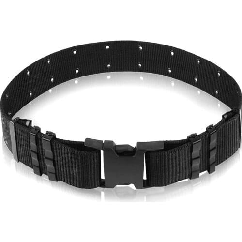 Tactical Heavy Duty Belt Webbing Belt Military Combat Utility Belt Portable Belt with Quick Release Buckle for Hunting Accessory