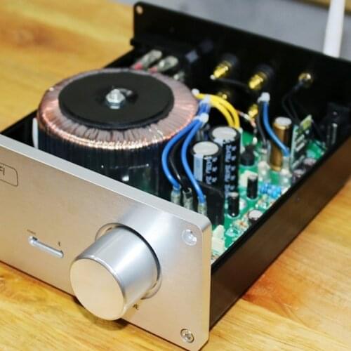 KYYSLB 220V 35W*2 LM4766 4.0 Bluetooth Amplifier Home All Aluminum Computer Desktop Amplifier Use TL082I Op Amp for Preamp