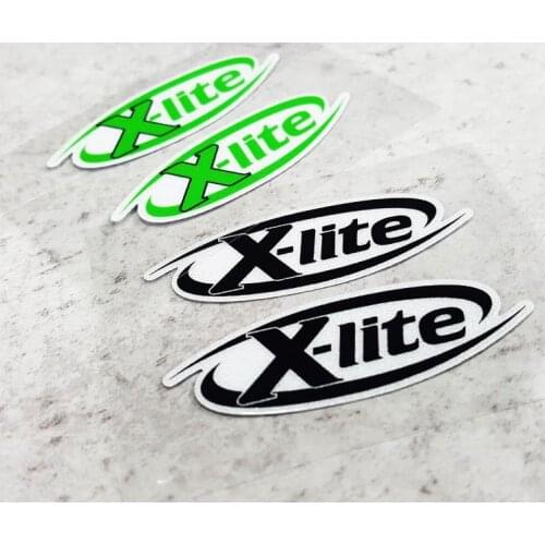 1 Pair Sport Gloss Motorbike Helme sticker for X-Lite motorcyle goggles racing decals SBK bike stickers helmet motocross