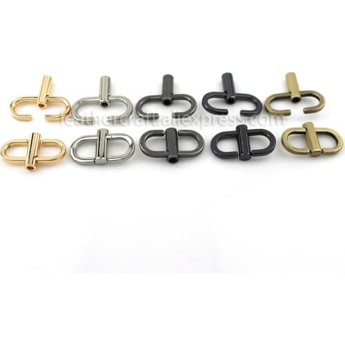 1pcs Metal Bag Strap Chain Adjustable Shorten Tool Swivel Ring Connectors Buckles 360 Degree Rotation More Color