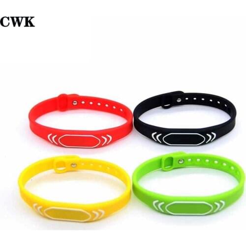 Many Color Select EM4100 ID 125KHz RFID Adjustable Read Only Wristband Bracelet Keyfob Tags Access Control Key Token Card 1pcs