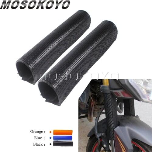 2pcs Universal Motorcycle Front Fork Wrap Cover Guard For Kawasaki Ducati Yamaha Honda Suzuki Motocross Off Road