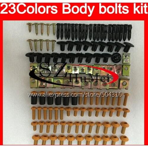 Fairing bolts full screw kit For DUCATI 848 1098 1198 07 08 09 10 12 848S 1098S 1198S 2007 2008 2009 Windscreen bolt screws Nuts